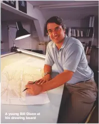  ??  ?? A young Bill Dixon at his drawing board