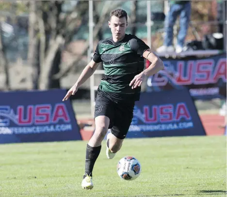  ?? SAM ROBERTS/CHARLOTTE 49ERS ATHLETICS/FILES ?? UNC-Charlotte defender Callum Montgomery, from Lantzville, was selected fourth overall in the MLS SuperDraft Friday by FC Dallas. He is one of three Canadians chosen in the first 10 picks announced in Chicago.