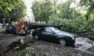  ?? Images ?? Damage after an overnight storm hit Milan in July 2023. Photograph: Piero Cruciatti/AFP/Getty