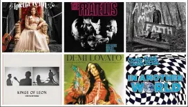  ?? COURTESY PHOTOS ?? New albums by artists ranging from Loretta Lynn to Demi Lovato to Cheap Trick have been released in the early part of 2021.