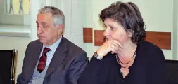  ??  ?? Il passato Da sinistra, Angelo Ondei, artigiano di Sarnico, presidente del Consorzio fidi degli artigiani di Bergamo fino all’inizio dell’anno. E Antonella Bardoni, per anni direttrice del Confiab: anche lei ha lasciato quest’anno