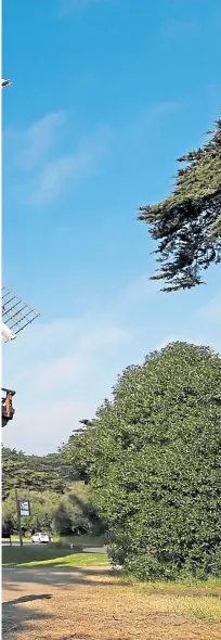  ?? ANDA CHU/STAFF ARCHIVES ?? Completed in 1907, the Murphy Windmill is one of two windmills at San Francisco’s Golden Gate Park that at one time pumped 1½ million gallons of water daily.