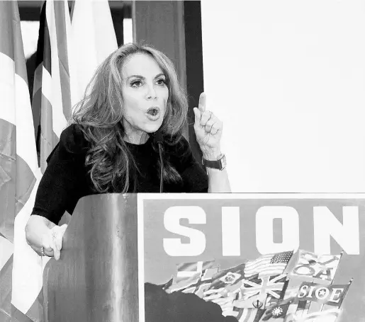  ?? DavidKarp/theAssocia­ted Presfiles ?? Blogger Pamela Geller has become one of the loudest voices against what she sees as the creeping “Islamizati­on” of America.