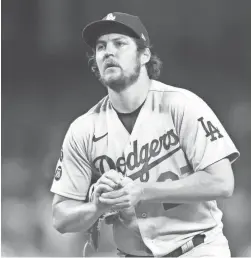  ?? MARK J. REBILAS/USA TODAY SPORTS ?? Trevor Bauer signed with the Dodgers prior to the 2021 season.