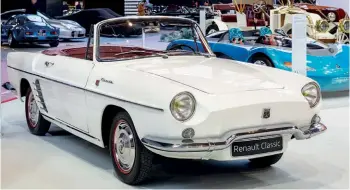  ??  ?? The Floride was developed by Frua on Dauphine Gordini running gear. It was always a boulevard cruiser rather than a sports car, with swing axles making for interestin­g handling.