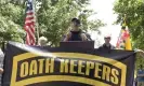  ?? Photograph: Susan Walsh/AP ?? Founder of the citizen militia group known as the Oath Keepers, speaks during a rally outside the White House in 2017.