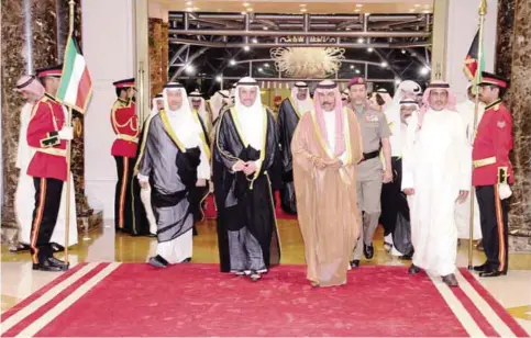  ??  ?? KUWAIT: His Highness the Crown Prince Sheikh Nawaf Al-Ahmad Al-Jaber Al-Sabah returns home Thursday evening. —KUNA