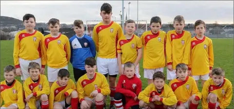  ??  ?? The Moyne Rangers squad prior to Saturday’s home clash.