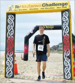  ?? PICTURE / SUPPLIED ?? Matt Collins was the most successful runner from the Far North in the Te Houtaewa Challenge on Saturday after winning the 42km marathon.