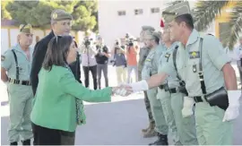  ?? Foto: Ministerio de Defensa ?? Empfang der Verteidigu­ngsministe­rin.