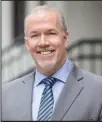  ??  ?? Premier John Horgan