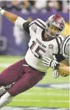  ?? ERIC CHRISTIAN/ASSOCIATED PRESS FILE PHOTO ?? Texas A&M's Myles Garrett is among the top prospects in the upcoming NFL draft.