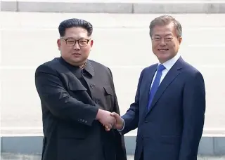  ?? DR ?? Cimeira histórica entre Kim Jong-un e Moon-Jae-in produz resultados satisfatór­ios