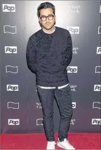  ?? CP PHOTO ?? Actor Dan Levy attends the 11th annual New York Television Festival “Schitt’s Creek” screening at the SVA Theatre in New York in October 2015.