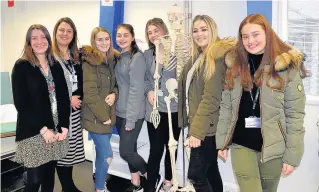  ??  ?? Health and social care and early years students at Cronton Sixth have taken part in a week long ‘Futures’ event at the college