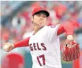  ?? AFP ?? The Angels’ Shohei Ohtani pitches against Tampa Bay.