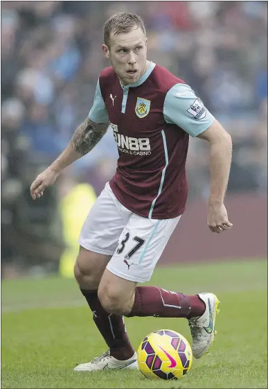  ?? — GETTY IMAGES FILES ?? Burnley midfielder Scott Arfield is expected to join Canada’s soccer team later this year. It is hoped he will be ready to play in a World Cup qualifier in March.