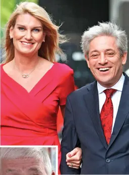  ?? ?? ‘Threw phone’: John Bercow, pictured with his wife Sally