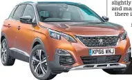  ??  ?? STRIKING: Peugeot’s 3008 is a handsome motor