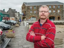  ??  ?? Richard Satchwell, Tina’s husband, pictured at Youghal Harbour