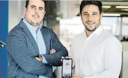  ??  ?? Manuel Berja y Daniel Batlle fundaron Alfred Smart Systems en marzo del 2016