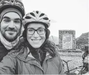  ?? Simplycycl­ing.org via New York Times ?? Americans Jay Austin and Lauren Geoghegan were among four cyclists killed in Tajikistan when their group was attacked by Islamic State adherents.