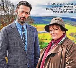  ?? ?? Scruffy squad: David Leon and Brenda Blethyn in the popular crime series Vera