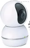  ??  ?? Pequeña gigante Con un diseño pequeño y discreto, la nueva cámara Lenovo Smart Plug servirá para vigilar el interior de su hogar. Ideal para tenerla en el cuarto del bebé, para escucharlo y verlo desde otro cuarto.