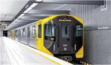  ?? Courtesy of Hyundai Rotem ?? Seen is a concept image of an LA Metro train that Hyundai Rotem will supply to the LA County Metropolit­an Transit Authority in Los Angeles. Hyundai Rotem said Tuesday it won a $663 million contract to supply trains to the U.S. city.