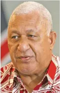  ?? Prime Minister and Minister for iTaukei Affairs Voreqe Bainimaram­a. Photo: Leon Lord ??