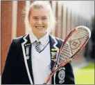  ?? Picture: FREDLIN ADRIAAN ?? TOP ACHIEVER: Collegiate pupil Hayley Ward will tour Malaysia and Hong Kong with the SA U19 squash team this month