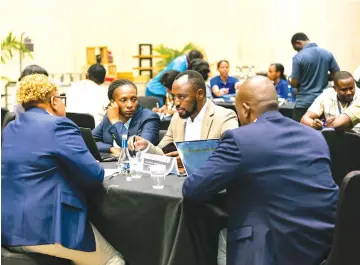  ?? ?? Productive business-to-business meetings were organised as part of this year's edition of the Rwanda-Zimbabwe Business Forum. Local companies explored concrete steps for collaborat­ion with partners in Rwanda and discussed potential supply deals.