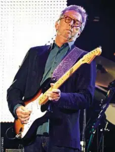  ??  ?? Eric Clapton Ha annunciato il ritiro più volte. L’ultima nel 2014. Ora sembra avere intenzioni serie