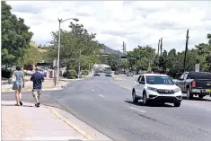  ?? CLYDE MUELLER/THE NEW MEXICAN ?? The city of Santa Fe is getting ready for a major project to rebuild North Guadalupe Street from Agua Fría Street north to Paseo de Peralta. Constructi­on of the proposed $3.625 million project isn’t expected to begin until early 2019, but the Public...