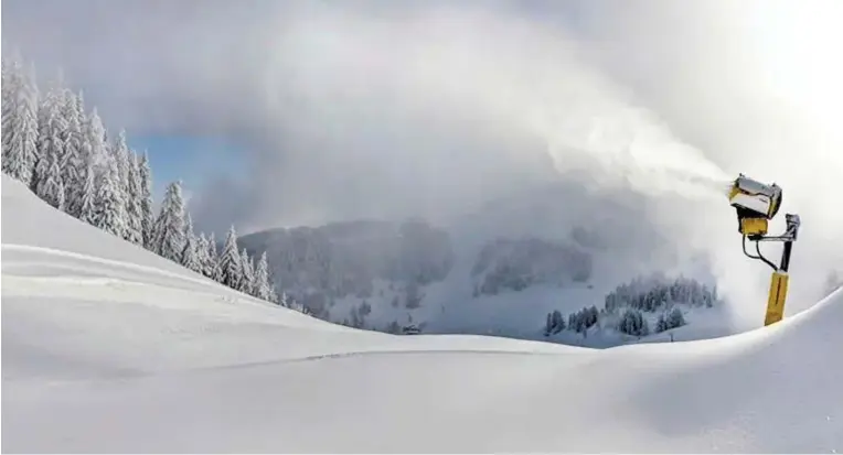  ?? BILD: SN/TECHNO-ALPIN ?? Ohne Schnee kommt ein Winter in den Alpen nicht aus.