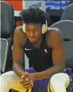  ?? Scott Strazzante / The Chronicle ?? Rookie James Wiseman has been sidelined by coronaviru­s issues on three occasions.