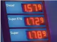  ?? ?? Gerade sind die Preise für einen Liter Diesel oder Benzin sehr hoch.