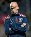  ??  ?? US Eagles coach John Mitchell, left, has been touted as a potential replacemen­t for struggling South African coach Allister Coetzee, right.