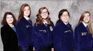  ?? SUBMITTED PHOTO ?? Members of the Lincoln High FFA chapter competed at the national convention recently in Louisville, Ky. Members of the Floricultu­re team were Sarah Hale, advisor, left, Kaitlyn Kelly, McKenna Cunningham, Jennifer Avellaneda and Kelby Biswell. The team...