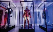  ??  ?? Crystal Dynamics has made detailed replicas of the in-game superhero suits.