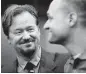  ?? Josh Reynolds / Associated Press ?? Frank Schaefer was defrocked after officiatin­g at the same-sex wedding of his son Tim, right.