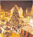  ?? FOTO: STADT ?? Der Ehinger Weihnachts­markt eröffnet am Freitag.