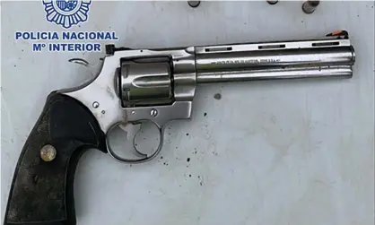  ??  ?? The Colt Python recovered during a series of raids in Torrevieja and Orihuela Costa. Photograph: Policia Nacional