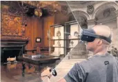  ??  ?? Virtual reality Visitors would step into a bygone world when they put on the goggles, according to the winning design