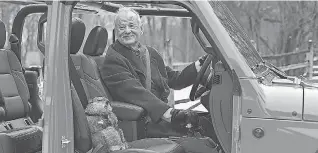  ?? PROVIDED BY JEEP ?? Bill Murray reprises his role as Phil Connors from the film “Groundhog Day” for a Jeep Gladiator Super Bowl ad that won the competitio­n in 2020.