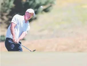  ?? Picture: GLENN FERGUSON ?? TOP FORM: Vic Open leader Richard Green yesterday.
FROM Back Page