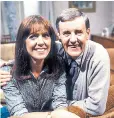  ??  ?? With Richard Briers in Ever Decreasing Circles, and in Brief Encounters, right
