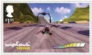  ?? Photograph: Royal Mail Group plc ?? Classic PlayStatio­n racer WipEout – so influentia­l it became a postage stamp.