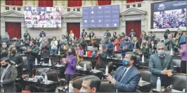  ?? PRESIDENCI­A ?? SESIÓN. El Congreso volvió a funcionar por el informe de Cafiero.