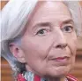  ??  ?? Christine Lagarde